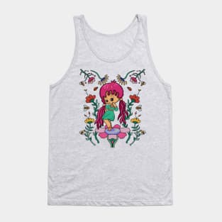 Cute chibi kissing girl art Tank Top